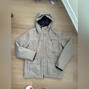 Ripzone Men's Hooded Winter Jacket in Beige